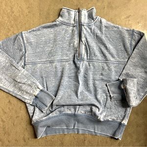 So Brand Blue Fleece Half Zip Size Small